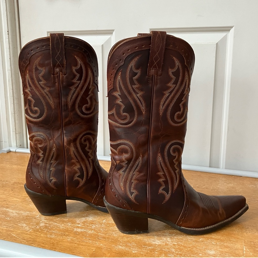 Ariat Women's Brown Heritage Western X Western Toe Boot Size 10